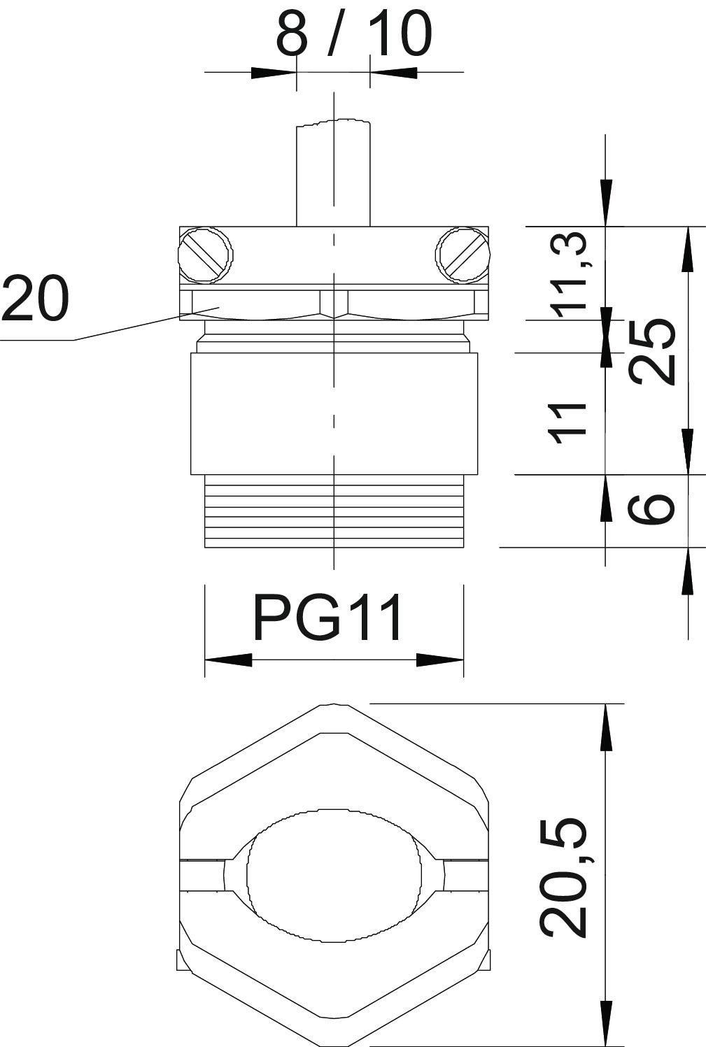 Presse Toupe Conique Filetage Pg D Charge De Traction Nickel Pg