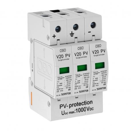 Protection contre les surtensions PV V20, 1000 V DC