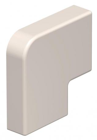 Couvercle d'équerre plat pour goulotte de type WDK 10030  | 30 | blanc crème ; RAL 9001