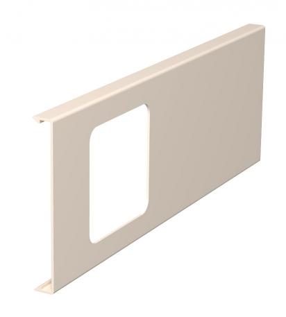 Couvercle pour boîtier d'appareillage simple pour goulottes WDK, hauteur de goulotte 110 mm