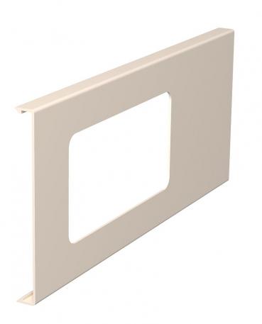 Couvercle pour boîtier d'appareillage double pour goulottes WDK, hauteur de goulotte 110 mm 300 | blanc crème ; RAL 9001