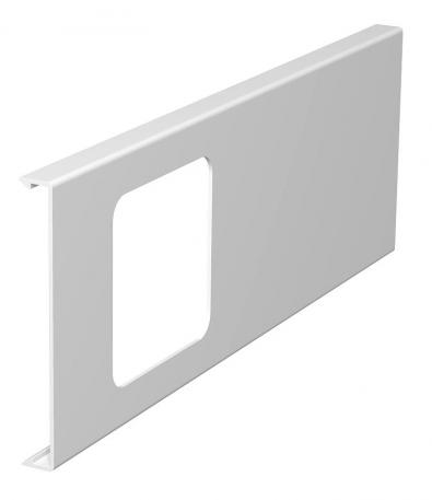 Couvercle pour boîtier d'appareillage simple pour goulottes WDK, hauteur de goulotte 110 mm 300 | blanc pur; RAL 9010