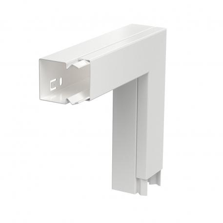 Angle plat pour goulotte de type LKM 40040 44 | 140 |  | blanc pur; RAL 9010