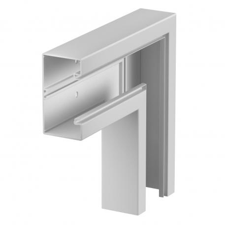 Angle plat, pour goulotte d'appareillage Rapid 80, type GK-70130 130 | 70 | gris clair; RAL 7035