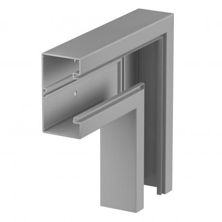 Angle plat, pour goulotte d'appareillage Rapid 80, type GK-70130 130 | 70 | gris pierre; RAL 7030