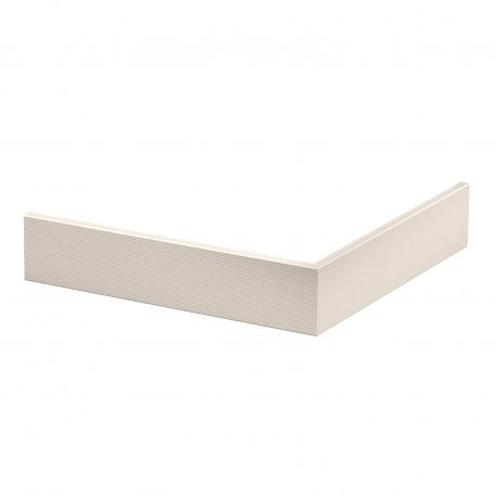 Couvercle pour angle extérieur en matière plastique, lisse 76,5 | blanc crème ; RAL 9001