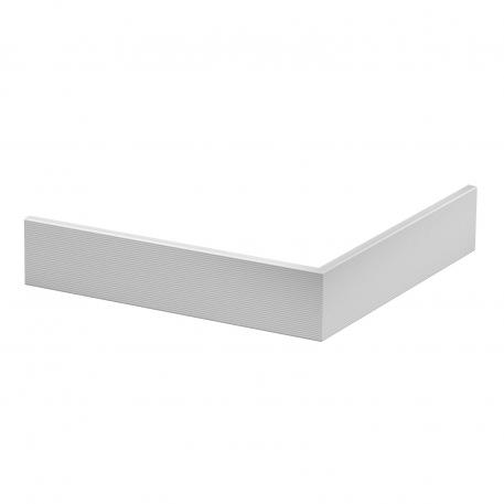 Couvercle pour angle extérieur en matière plastique, lisse 76,5 | gris clair; RAL 7035