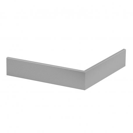 Couvercle pour angle extérieur en matière plastique, lisse 76,5 | gris pierre; RAL 7030