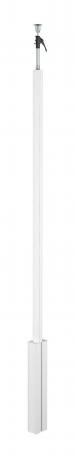 Colonne de distribution, type ISS140100R 3000 | serrer | Aluminium | blanc pur; RAL 9010 | 