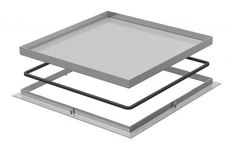 Cassette à cadre pour trappe d'inspection, RK, taille nominale 350-3, acier inoxydable 10 | 8