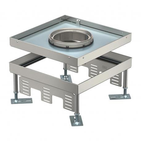 Cassette réglable en hauteur pour charges lourdes pour tube, RKFNSL, taille nominale 9, acier inoxydable 105 | 150 | 16 | 105 | 9 | IP55