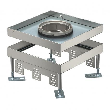 Cassette réglable en hauteur pour charges lourdes pour tube, RKFNSL, taille nominale 9, acier inoxydable 110 | 155 | 21 | 110 | 9 | IP55