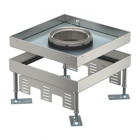 Cassette réglable en hauteur pour tube, RKFN, acier inoxydable 110 | 155 | 25 | 110 | Tube escamotable | 9