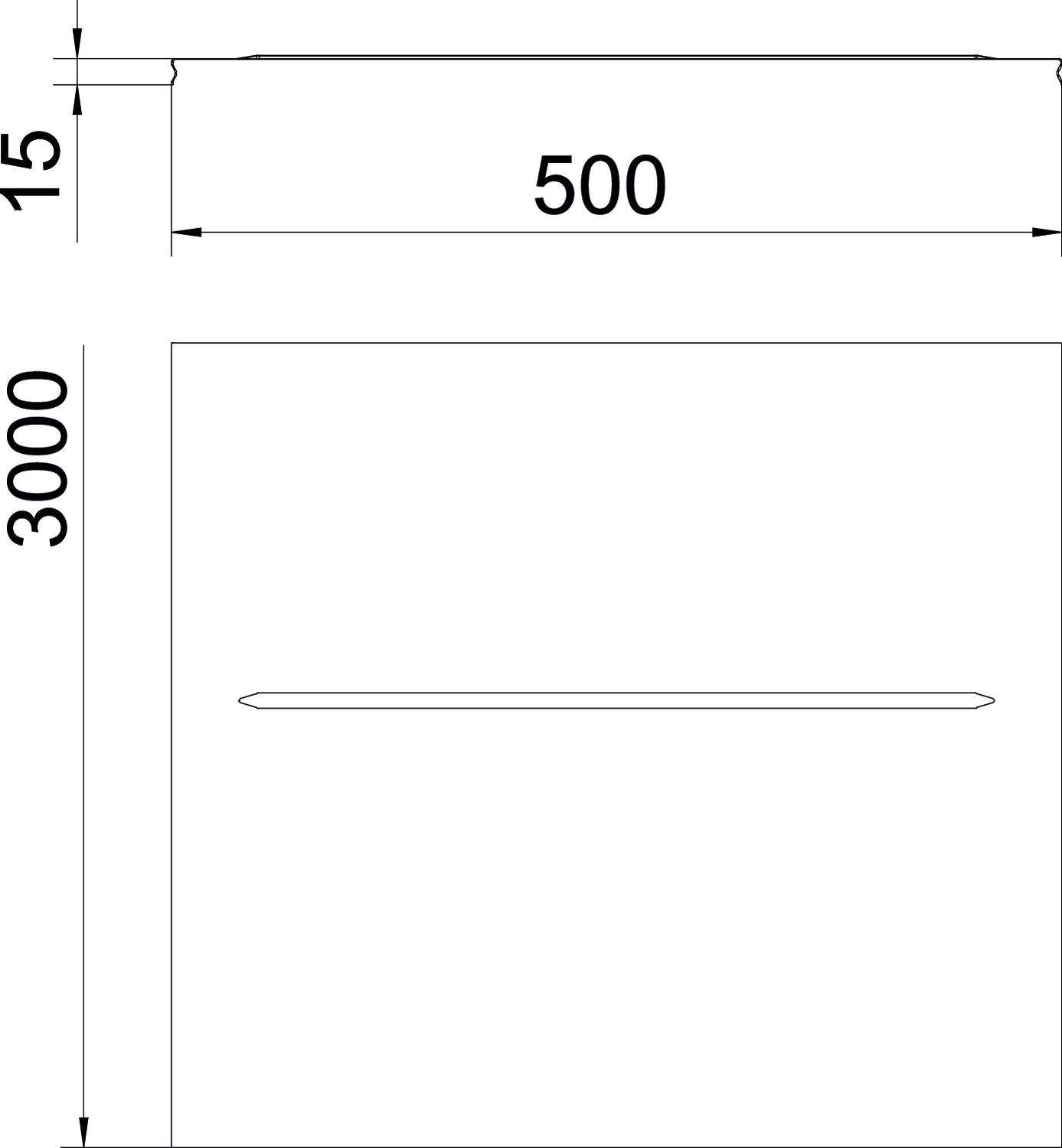 COUVERCLE UNIVERSEL - L250 - 2M - CHEMINS DE CÂBLES  Spécialiste dans le  matériel électrique et dans le provisoire de chantier.